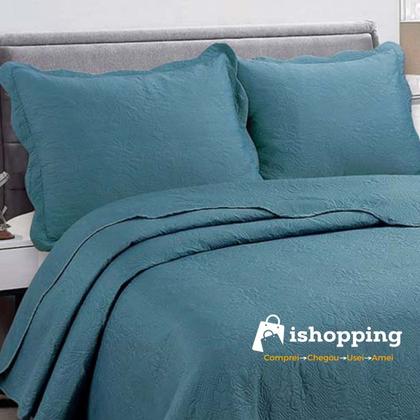 Imagem de Colcha Cobre Leito Solteiro Roupa De Cama Dupla Face Kit 2