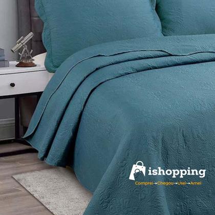 Imagem de Colcha Cobre Leito Solteiro Roupa De Cama Dupla Face Kit 2