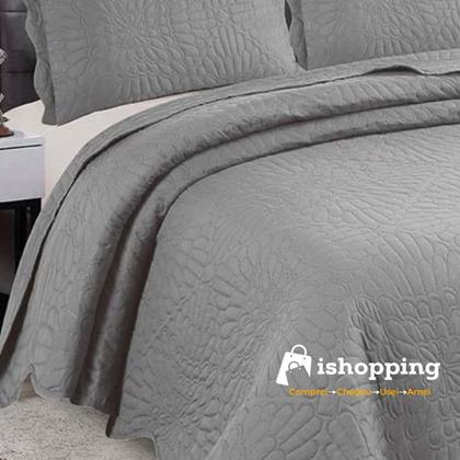 Imagem de Colcha Cobre Leito Solteiro Roupa De Cama Dupla Face Kit 2