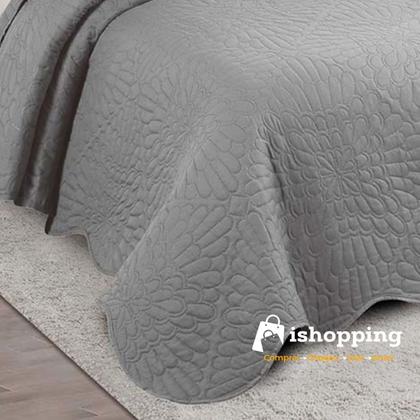 Imagem de Colcha Cobre Leito Solteiro Roupa De Cama Dupla Face Kit 2