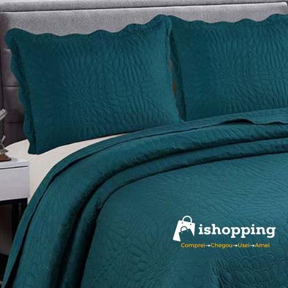 Imagem de Colcha Cobre Leito Solteiro Roupa De Cama Dupla Face Kit 2