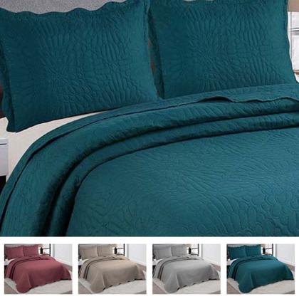 Imagem de Colcha Cobre Leito Solteiro Roupa De Cama Dupla Face Kit 2