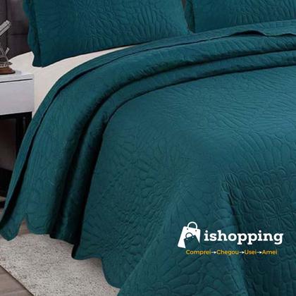 Imagem de Colcha Cobre Leito Solteiro Roupa De Cama Dupla Face Kit 2