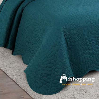 Imagem de Colcha Cobre Leito Solteiro Roupa De Cama Dupla Face Kit 2