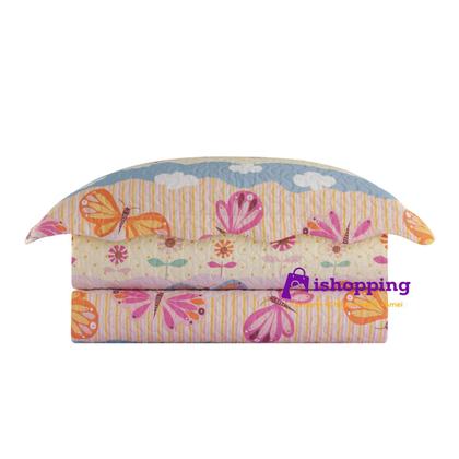 Imagem de Colcha Cobre Leito Solteiro Roupa De Cama Dupla Face Kit 2