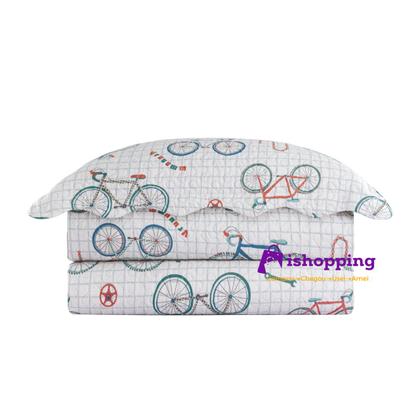 Imagem de Colcha Cobre Leito Solteiro Roupa De Cama Dupla Face Kit 2