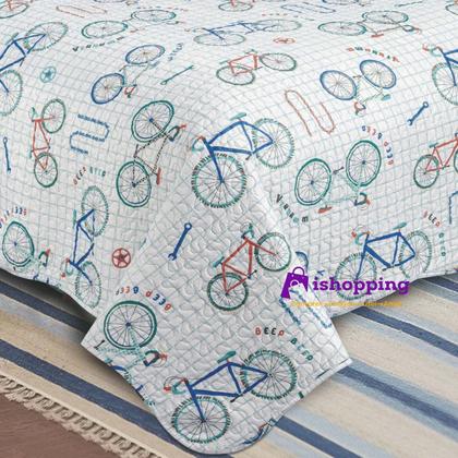 Imagem de Colcha Cobre Leito Solteiro Roupa De Cama Dupla Face Kit 2