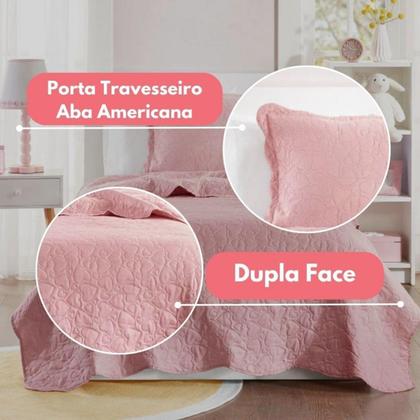 Imagem de Colcha Cobre Leito Solteiro Roupa De Cama Dupla Face Kit 2