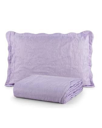 Imagem de Colcha Cobre Leito Solteiro Roupa De Cama Dupla Face Kit 2