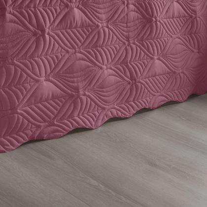 Imagem de Colcha de Cama Box Casal Queen Size Cobre Leito Bouti Dupla Face Matelado 03 Peças Tropical