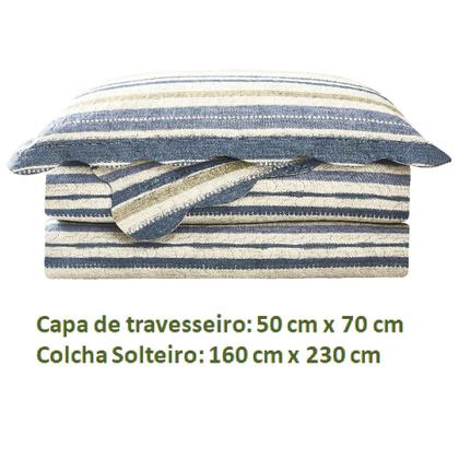 Imagem de Colcha Evolution Patchwork 1,60mx2,30m Solteiro