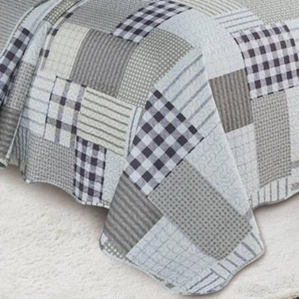 Imagem de Colcha Evolution Patchwork King 03 Peças Camesa Solstice