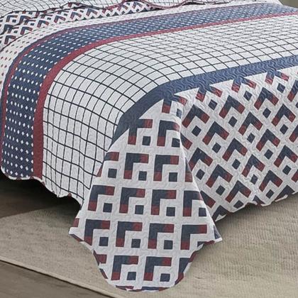Imagem de Colcha Evolution Patchwork Solteiro 02 Peças Camesa