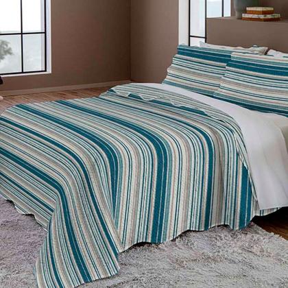 Imagem de Colcha Evolution Patchwork Solteiro 2 Pçs 1,60x2,40 Camesa
