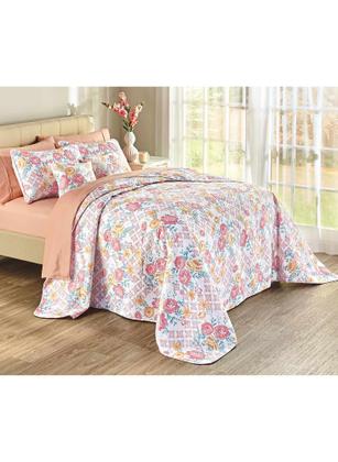 Imagem de Colcha Evolution Patchwork Spring Camesa King