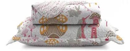 Imagem de Colcha Infantil Solteiro Dupla Face Camesa Patchwork