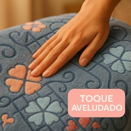 Imagem de Colcha Jolitex Aconchego Design Relevo Toque Aveludado Macio