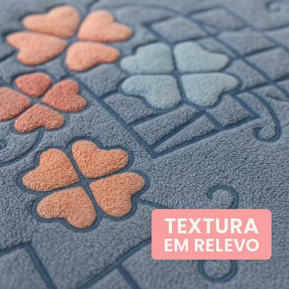 Imagem de Colcha Jolitex Aconchego Design Relevo Toque Aveludado Macio