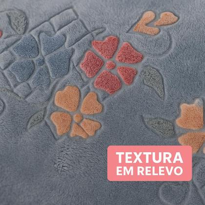 Imagem de Colcha Jolitex Aconchego Design Relevo Toque Aveludado Macio