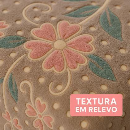 Imagem de Colcha Jolitex Aconchego Design Relevo Toque Aveludado Macio