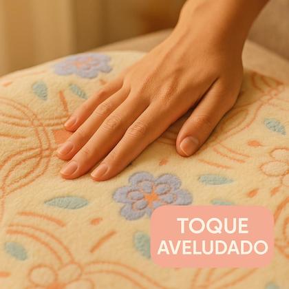 Imagem de Colcha Jolitex Aconchego Design Relevo Toque Aveludado Macio