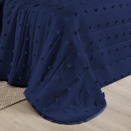 Imagem de Colcha King Size Istambul Dupla Face 300 Fios - Azul