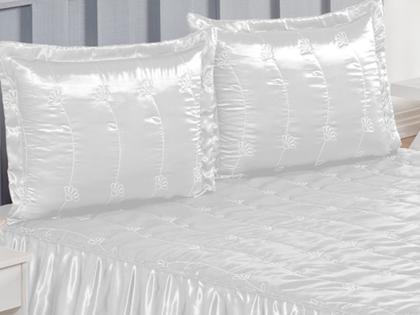 Imagem de Colcha Maravilhosa Brilhante no cetim casal 3 peças de Ibitinga