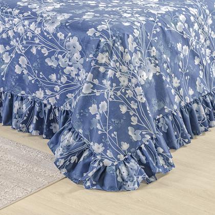 Imagem de Colcha Premium Solteiro Percal 400 Fios Toque Macio 2 Peças