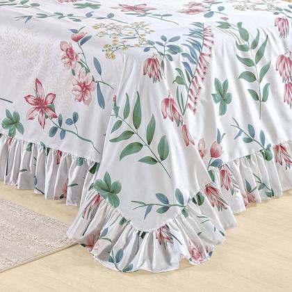 Imagem de Colcha Premium Solteiro Percal 400 Fios Toque Macio 2 Peças