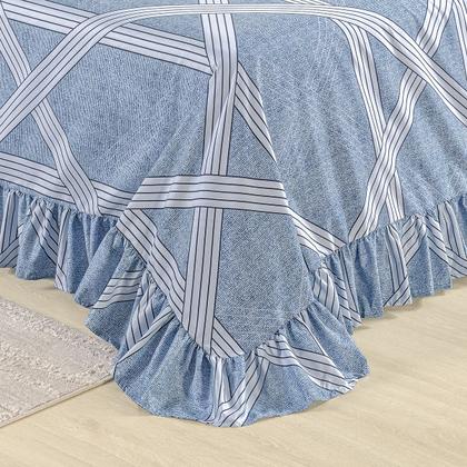 Imagem de Colcha Premium Solteiro Percal 400 Fios Toque Macio 2 Peças