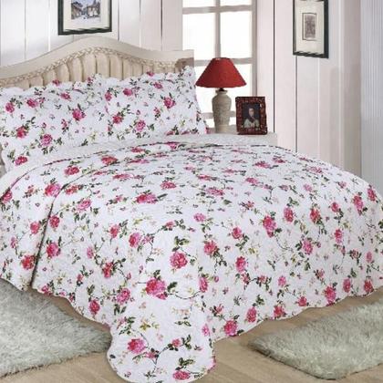 Imagem de Colcha Queen Cobre Leito Patchwork Bouti Sultan Realce Top