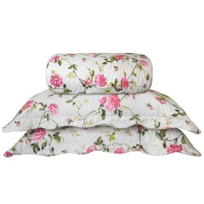 Imagem de Colcha Queen Cobre Leito Patchwork Bouti Sultan Realce Top