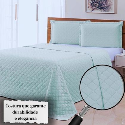 Imagem de Colcha Ultrassonica Basics 2,40 X 2,60 Queen Verde Menta