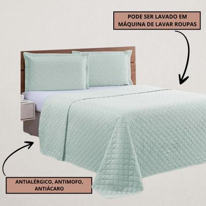 Imagem de Colcha Ultrassonica Basics 2,40 X 2,60 Queen Verde Menta