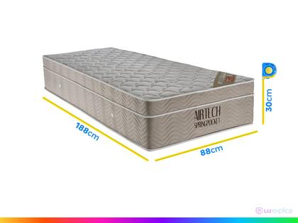 Imagem de Colchão Airtech D26 Super Pocket Solteiro 88x188x30 Ortobom