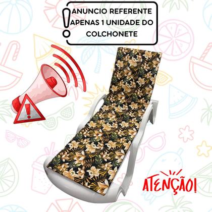 Imagem de Colchão Almofada Espreguiçadeira Dupla-face Flor Impermeavel