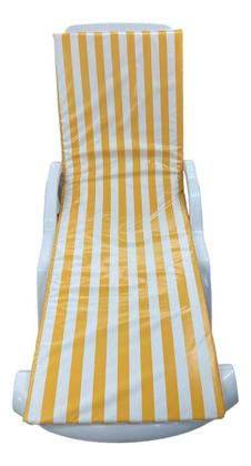 Imagem de Colchão Almofada Espreguiçadeira Dupla-face Listrado