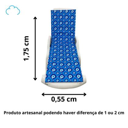 Imagem de Colchão Almofada Espreguiçadeira Dupla-face olho grego