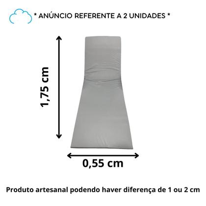 Imagem de Colchão Almofada Espreguiçadeira Piscina Cinza Impermeável 2un