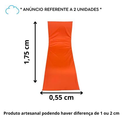 Imagem de Colchão Almofada Espreguiçadeira Piscina Laranja Impermeável 2un
