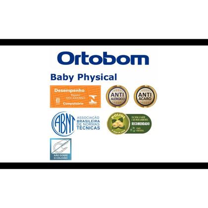 Imagem de Colchão Baby Physical (60x130x10) - Espuma D18, Antialérgico e Antiácaro Ortobom