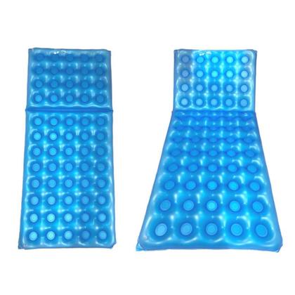 Imagem de Colchão Bed Hospitalar Resistente Articulado Dobrável Azul Dágua Confortavel 