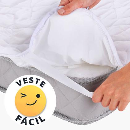Imagem de Colchão Berço Americano Antialérgico 130x70x12cm + Protetor Impermeável - BF Colchões