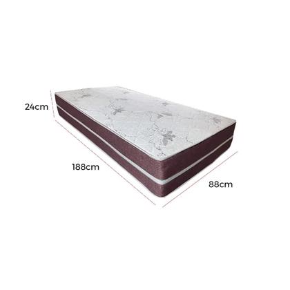 Imagem de Colchão Bio Classic Solteiro 88cm com Molas Ensacadas Bio Flex Cor Marrom