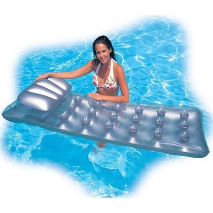 Imagem de Colchão Boia Bronzeador Inflável Com Porta Copos Intex 58894
