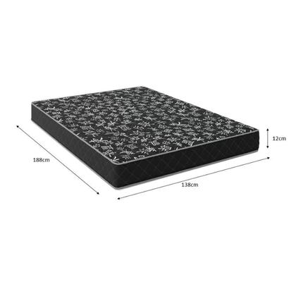 Imagem de Colchão Casal 138 Espuma D20 - Tampo Preto 12cm