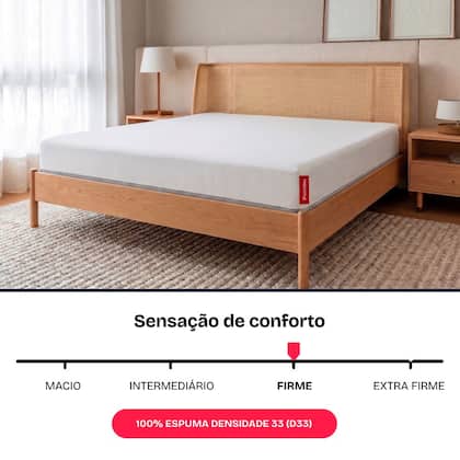 Imagem de Colchão Casal D33 Ortopédico de Espuma Dupla face a Vácuo 138x188cm BF Colchões
