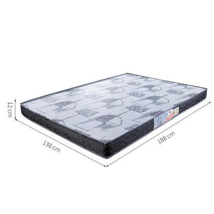 Imagem de Colchão Casal de Espuma D20 Astra (12x138x188) Preto e Cinza