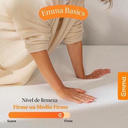 Imagem de Colchão Casal de espuma D28 Emma Basics 17cm - Ortopédico e Hipoalergênico com 5 anos de garantia