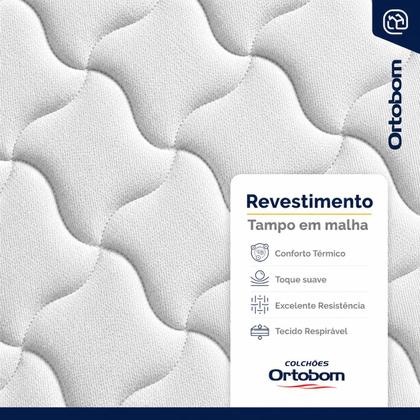 Imagem de Colchão Casal de Espuma D33 Airtech 100 One Face (138x188x18) Ortobom
